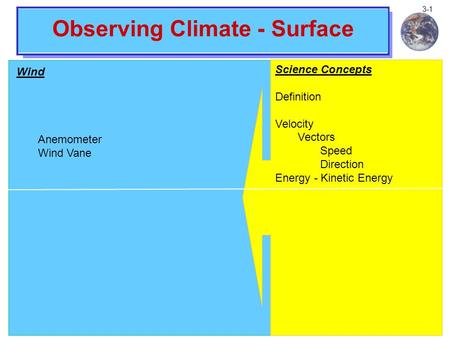 Observing Climate - Surface