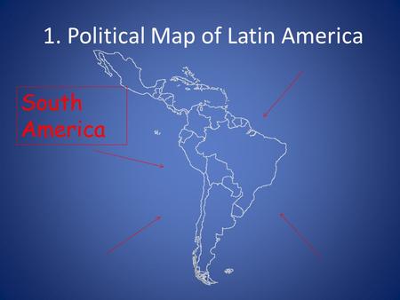 1. Political Map of Latin America South America. 2. Political Map of Latin America Caribbean.