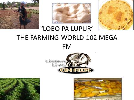 ‘LOBO PA LUPUR’ THE FARMING WORLD 102 MEGA FM by Amito Grace.