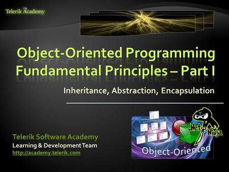 Object-Oriented Programming Fundamental Principles – Part I