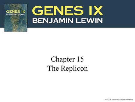 Chapter 15 The Replicon.