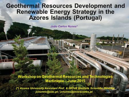 Geothermal Resources Development and Renewable Energy Strategy in the