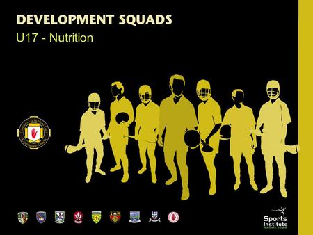 U17 - Nutrition. Key Nutritional Issues for sport Replacing fluid. Replacing Carbohydrates. Adequate Protein Healthy Balance Good habits.