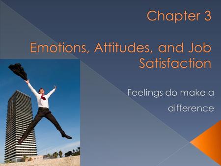 What are emotions and moods? What do emotions and moods influence behavior in organizations? What are attitudes? What is job satisfaction and what are.