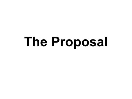 The Proposal. The Final Product Introduction –Including your Management Question Literature Review Your Model –Research Questions –Hypotheses you plan.