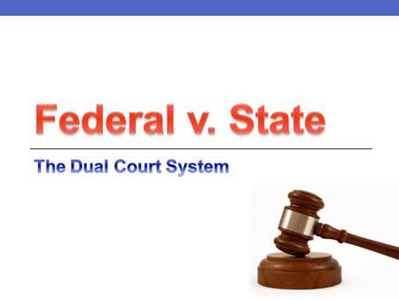 Federal Court System U.S. Supreme Court U.S. Circuit Courts of Appeal U.S. District Courts Magistrate courts Bankruptcy courts U.S. Court of Military.