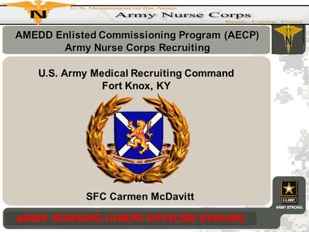 AMEDD Enlisted Commissioning Program (AECP)