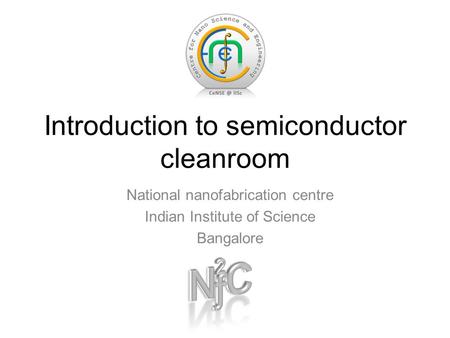 Introduction to semiconductor cleanroom