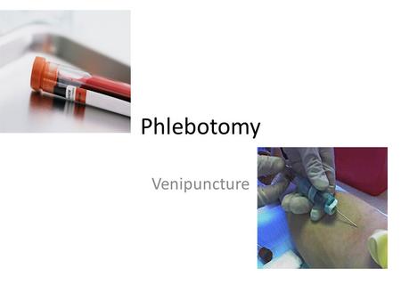 Phlebotomy Venipuncture. Steps Identify the Patient Assess the patient’s physical dispositon (i.e. diet, exercise, stress) Check the requisition form.