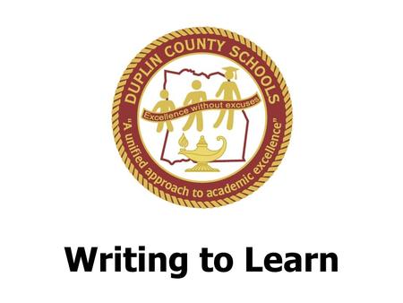 Writing to Learn. Writing to Learn Defined Writing to Learn is a strategy through which students can develop their ideas, their critical thinking ability.