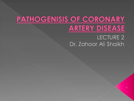 1.  Atherosclerosis is most common cause of coronary artery disease (CAD).  Atherosclerosis can affect one or all three major coronary arteries i.e.