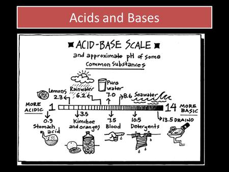 Acids and Bases. You should already know quite a lot about acids and bases: Acids are corrosive chemicals with a characteristic sour taste. They form.