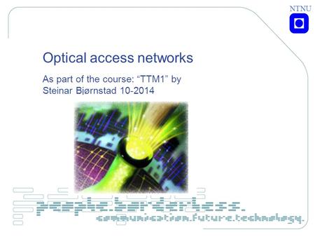 Optical access networks