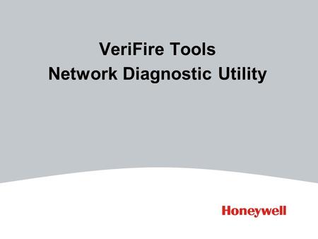 VeriFire Tools Network Diagnostic Utility