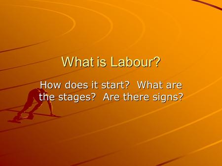 How does it start? What are the stages? Are there signs?