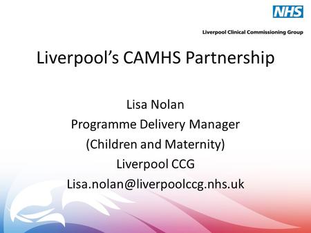 Liverpool’s CAMHS Partnership