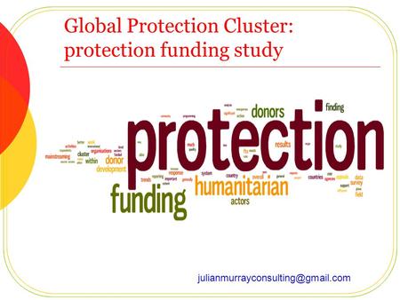 Global Protection Cluster: protection funding study