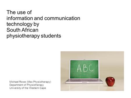 information and communication technology by South African