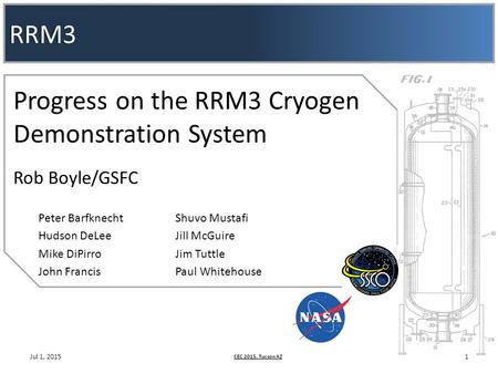 Progress on the RRM3 Cryogen Demonstration System