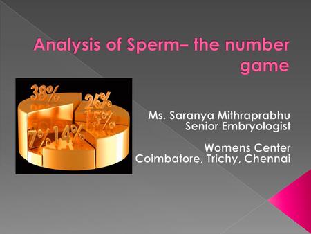 Analysis of Sperm– the number game