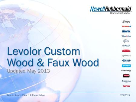 Levolor Custom Wood & Faux Wood