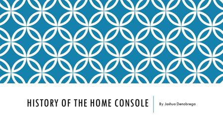 History Of The Home Console