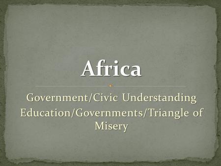 Government/Civic Understanding Education/Governments/Triangle of Misery.