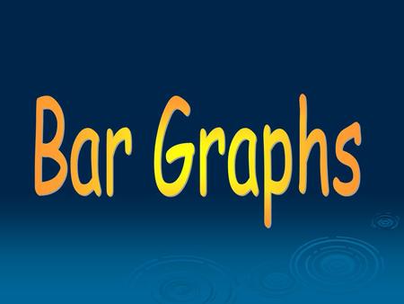 bar graph- a graph that compares data by using vertical or horizontal bars. axis- (pl. axes) the horizontal or vertical number line on a graph. interval-