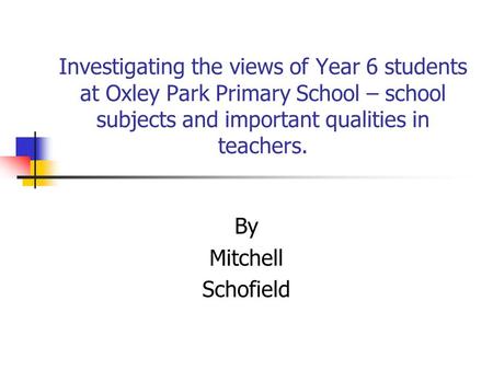 Investigating meaningful teaching standards