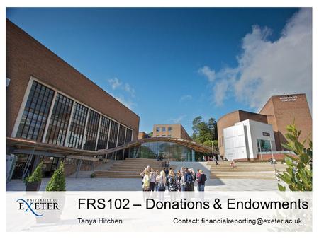 FRS102 – Donations & Endowments