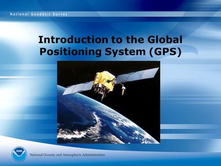 Introduction to the Global Positioning System (GPS)