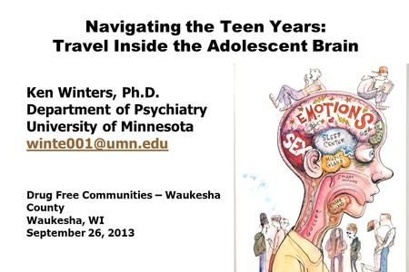 Navigating the Teen Years: Travel Inside the Adolescent Brain