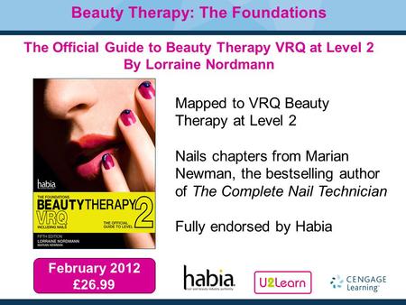 Mapped to VRQ Beauty Therapy at Level 2