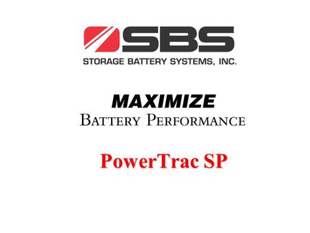 PowerTrac SP. PowerTrac SP – Motive Battery Monitors.