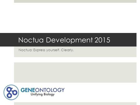 Noctua Development 2015 Noctua: Express yourself. Clearly.