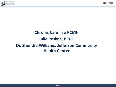 Dr. Shondra Williams, Jefferson Community Health Center