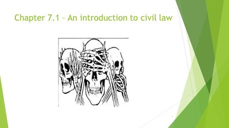 Chapter 7.1 – An introduction to civil law