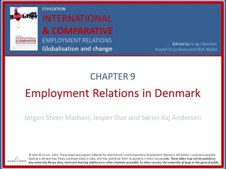 Employment Relations in Denmark