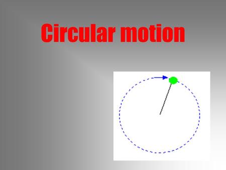 Circular motion. The track cyclist leans in The road banks.