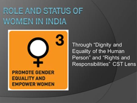 Role and Status of women in india