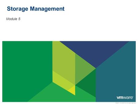 Storage Management Module 5.