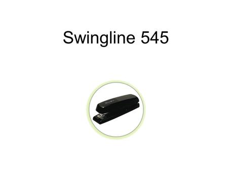 Swingline 545. Technology and Features For use in the hand or on a desk Lightweight but durable construction Staples up to 15 sheets at a time For use.