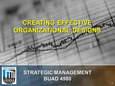 CREATING EFFECTIVE ORGANIZATIONAL DESIGNS