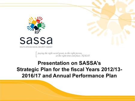 Presentation on SASSA’s