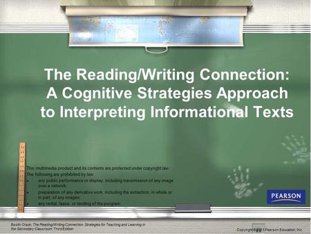 The Reading/Writing Connection: A Cognitive Strategies Approach to Interpreting Informational Texts The following is a tutorial demonstrating how you.