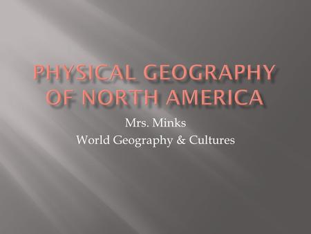 Physical geography of north America