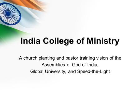 India College of Ministry