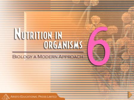 Nutrition Process by which organisms obtain and use the nutrients required for maintaining life.