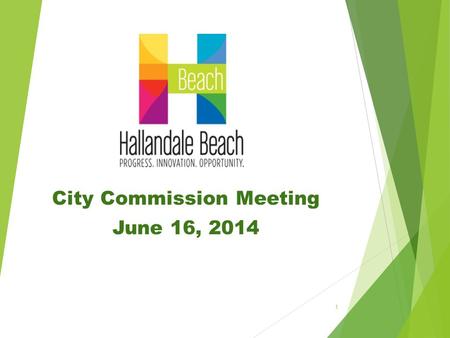 City Commission Meeting June 16, 2014 1. WORKSHOP DISCUSSION REGARDING THE PROPOSED CIVIL CITATION PROCESS.