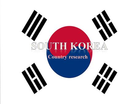 Country research. South Korea is a very peaceful country! Its capital is Seoul and is very famous for their k-pop! South Korea is located in Asia, east.